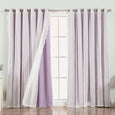 uMIXm Wide Dot Lace & Blackout Curtains