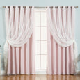 uMIXm Wide Dot Lace & Blackout Curtains