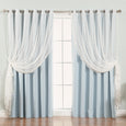 uMIXm Wide Dot Lace & Blackout Curtains