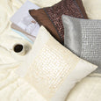 Faux Silk Mother of Pearl Pillow