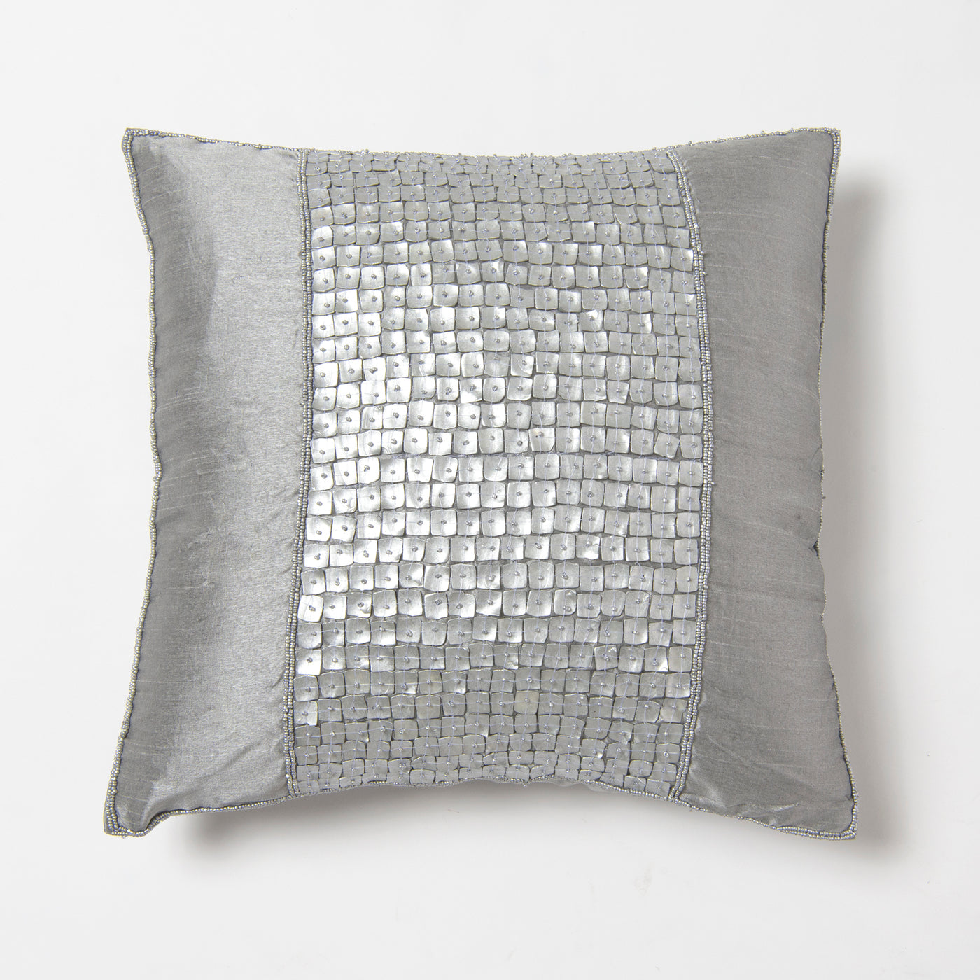 Faux Silk Mother of Pearl Pillow