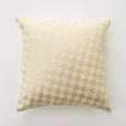 Metallic Houndstooth Velvet Pillow Cover