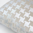 Metallic Houndstooth Velvet Pillow Cover