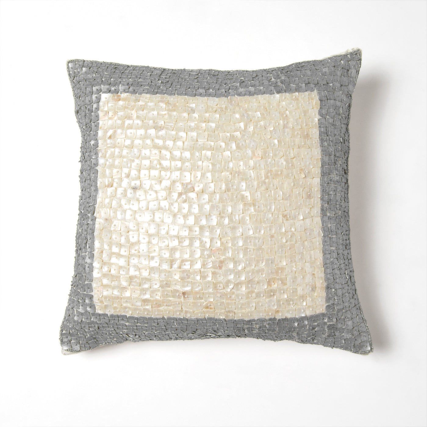 Bordered Mother of Pearl Pillow