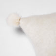 Rabbit Fur Pom Pom Wool Pillow