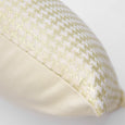 Small Metallic Houndstooth Velvet Pillow Cover