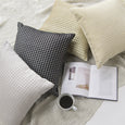 Small Metallic Houndstooth Velvet Pillow Cover