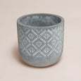 Diamond Pattern Cement Planter
