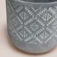 Diamond Pattern Cement Planter