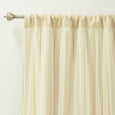 Tulle Overlay Blackout Curtains
