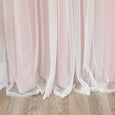 Tulle Overlay Blackout Curtains
