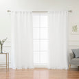Tulle Overlay Blackout Curtains