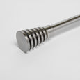 French Cylinder Single Curtain Rod
