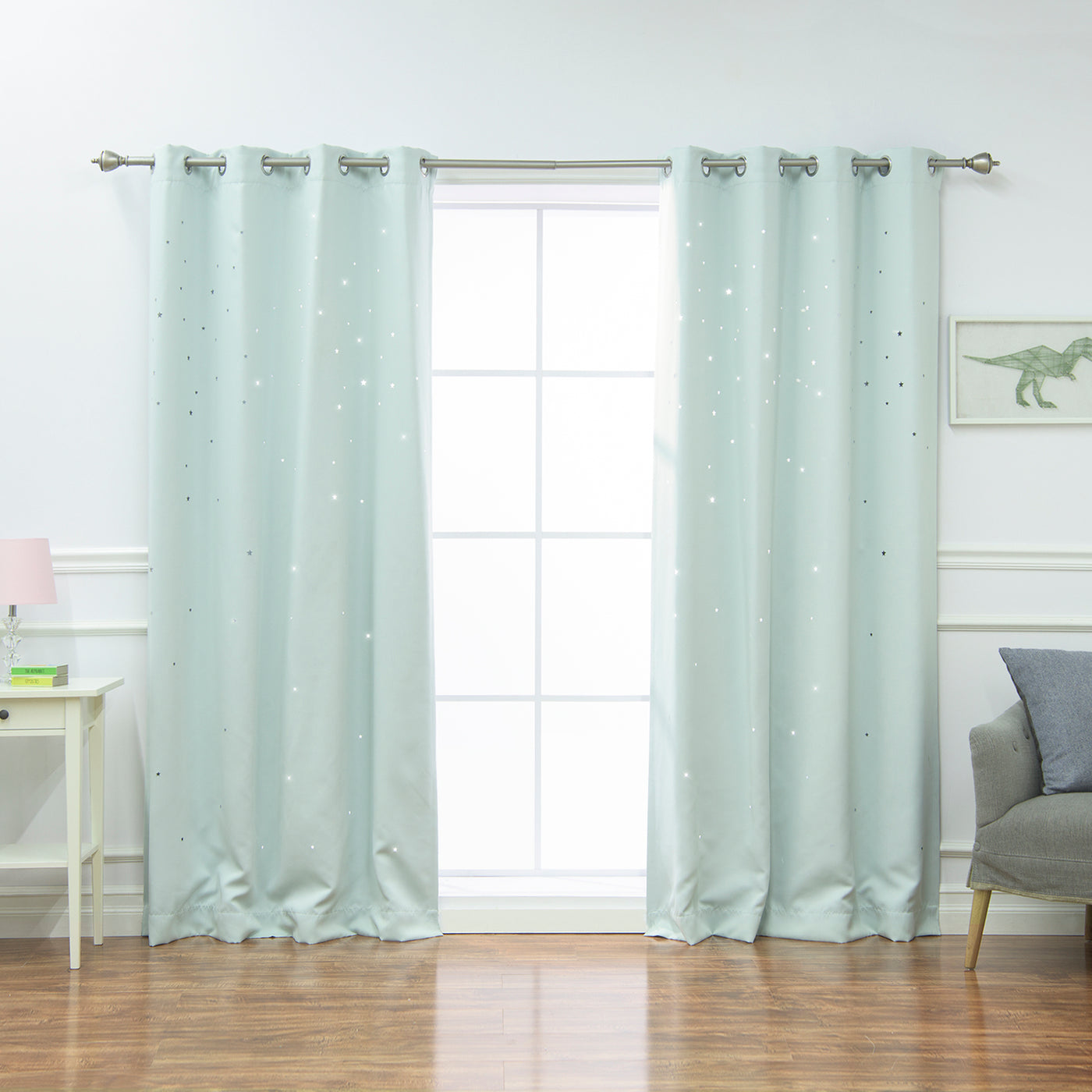 Star Cut Out Blackout Curtains