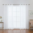 Sheer Star Cut Out Curtains
