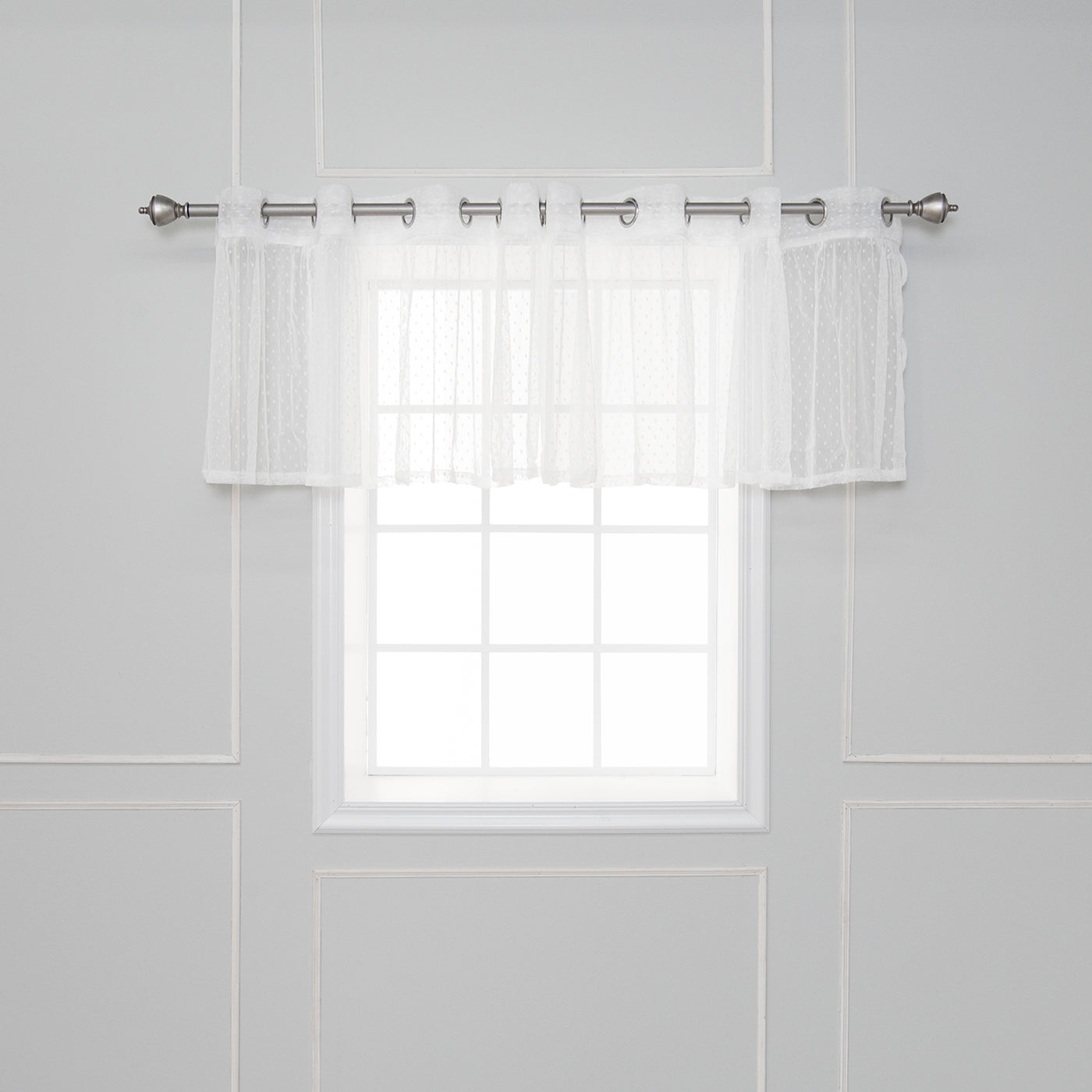 Sheer Dot Valance