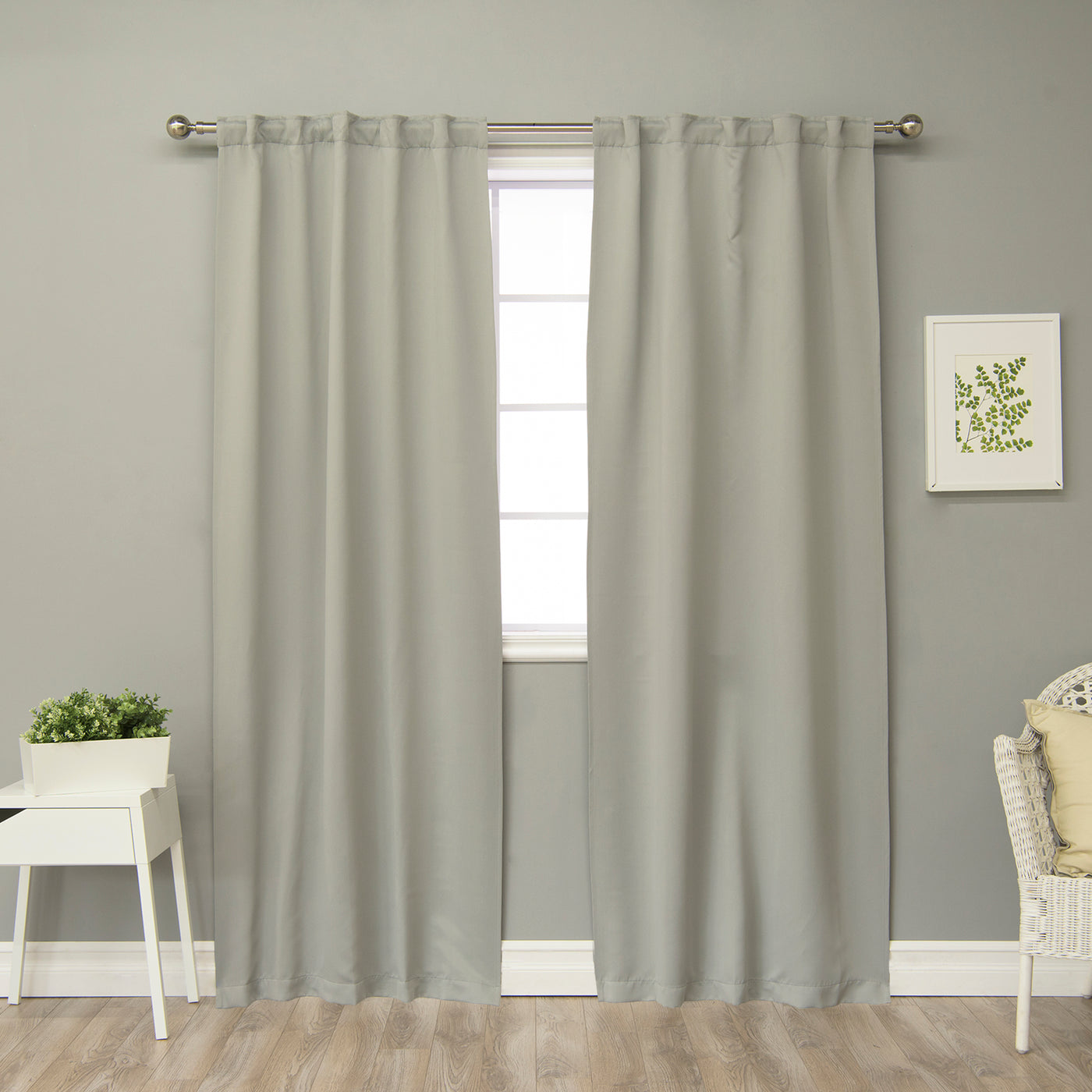 Back Tab Blackout Curtains - 40"W
