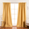 Back Tab Blackout Curtains - 132" Long