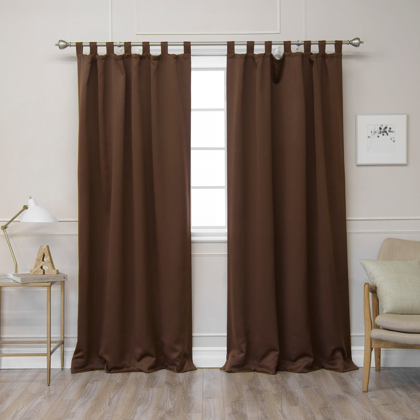 Basic Tab Top Blackout Curtains