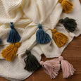 Big Tassel Knit Throw