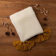 Big Tassel Knit Throw
