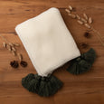 Big Tassel Knit Throw
