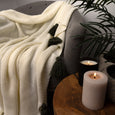 Big Tassel Knit Throw