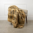 Faux Fur Throw - Amber Fox
