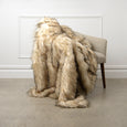 Faux Fur Throw - Bleached Finn Raccoon