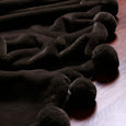 Luxe Faux Fur Pom Pom Throw