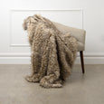 Faux Fur Throw - Pearl Finn Raccoon