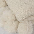 Knitted Pom Throw
