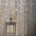 Tulle Overlay Star Cut Out Blackout Curtains
