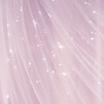 Tulle Overlay Star Cut Out Blackout Curtains