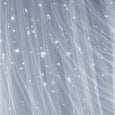Tulle Overlay Star Cut Out Blackout Curtains