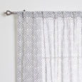 Sheer Faux Linen Reverse Diamante Curtains