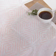 Sheer Faux Linen Reverse Diamante Curtains