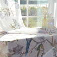 Faux Linen Bluebird Curtains