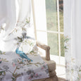 Faux Silk Bluebird Curtains