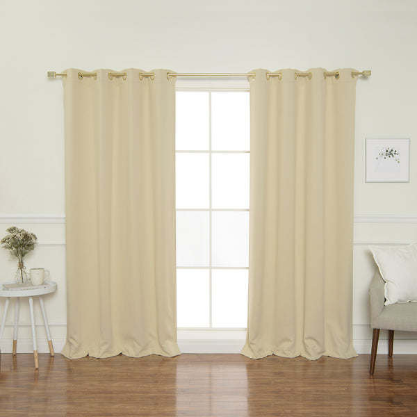 Gold Grommet Blackout Curtains