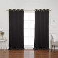 Gold Grommet Blackout Curtains