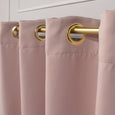 Gold Grommet Blackout Curtains