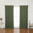 Gold Grommet Blackout Curtains
