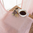 Faux Linen Gold Grommet Curtains