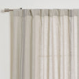 Linen Blend Triple Stripe Curtains