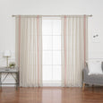 Linen Blend Triple Stripe Curtains