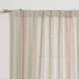 Linen Blend Triple Stripe Curtains