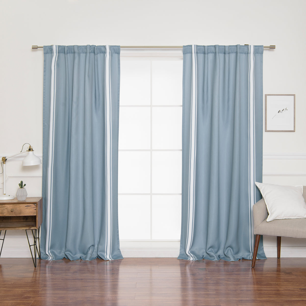 Nordic Reverse Triple Stripe Curtains