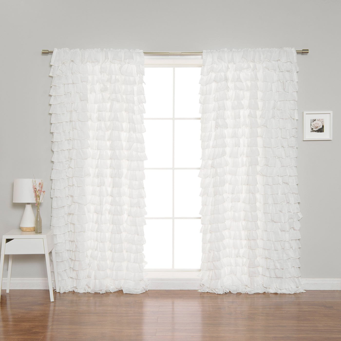 Ruffle Cascade Curtains