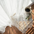 Sheer Embroidered Triangle Curtains